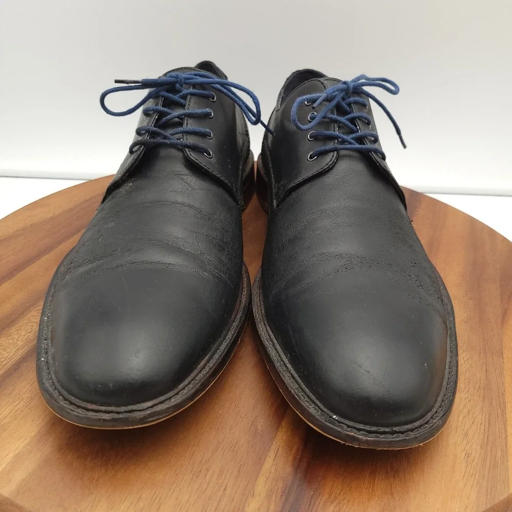 Winthrop‎ Braxton Oxford Shoes Mens Size 12 Black Leather